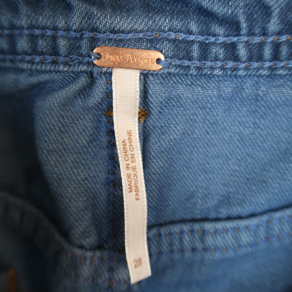 Free People Wildfire Button A Line Mini Skirt M 28 - Picture 5 of 8